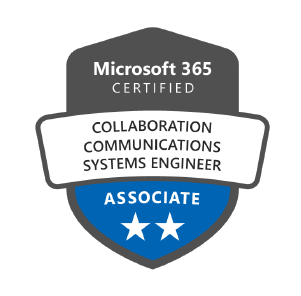 Microsoft 365 Certified – Collaboration Communications Systems Engineer – Associate