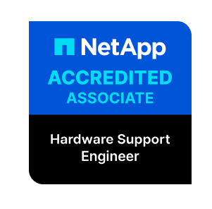 NetApp Accredited Associate – Hardware Support Engineer