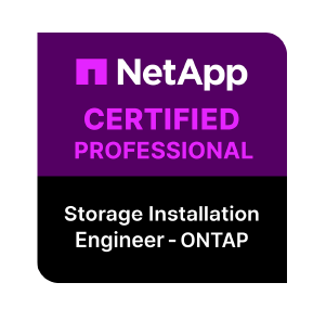 NetApp Certified Professional – Storage Installation Engineer – ONTAP