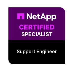 NetApp Certified Specialist – Support Engineer